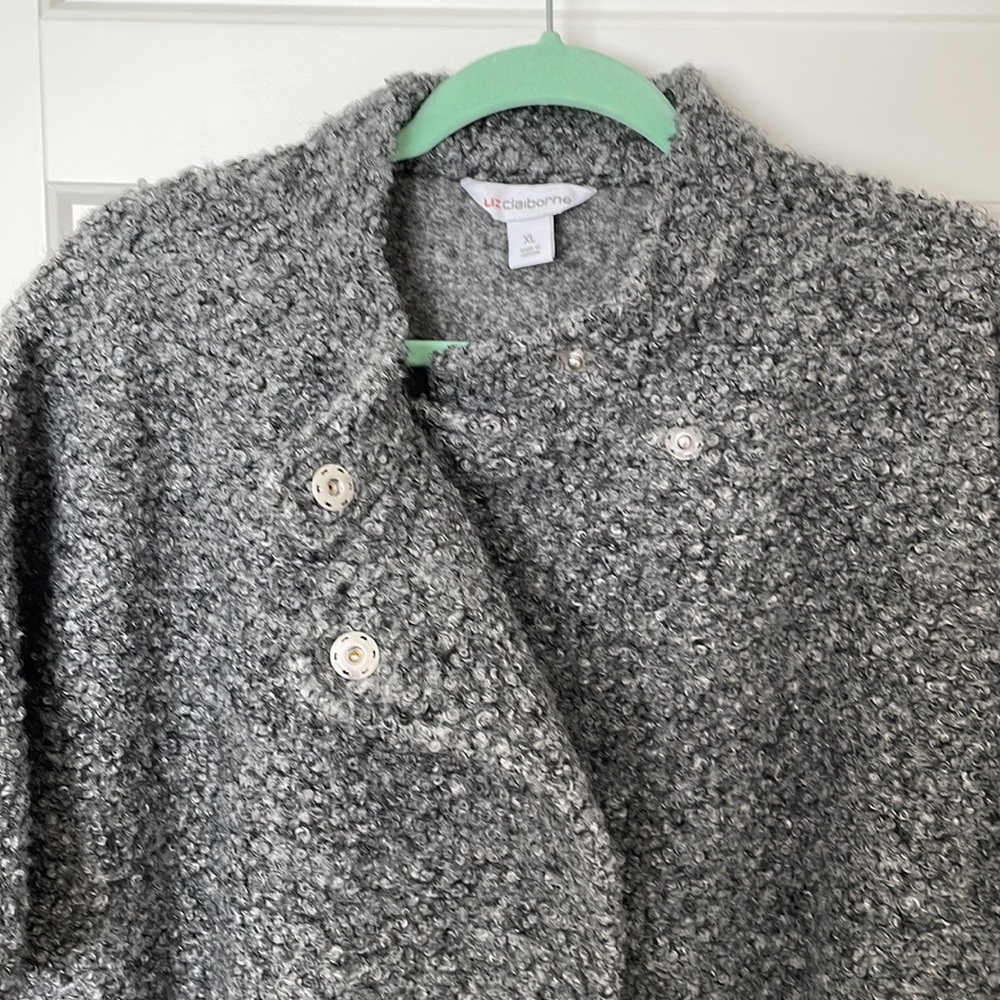Liz Claiborne Belted Lightweight Car Coat - Picture 7 of 14